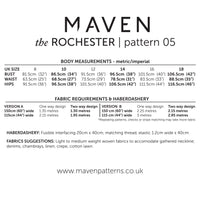 Maven Patterns The Rochester Dress Paper Sewing Pattern