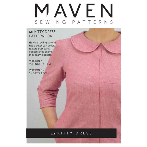 Maven Patterns The Kitty Dress Paper Sewing Pattern