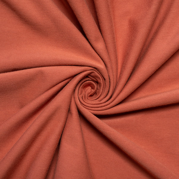 Organic Apricot Brandy Jersey Knit Solid - Birch Fabrics - 1/2 yard