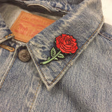 Small Red Rose Patch