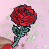 Small Red Rose Patch