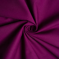 Organic Cotton Poplin Fabric in Dark Plum - Birch Fabrics - 1/2 yard